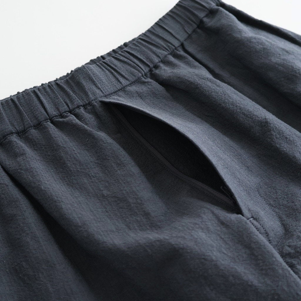 Cotton Linen Seersucker Track Shorts #GRAY [GM262-40036]