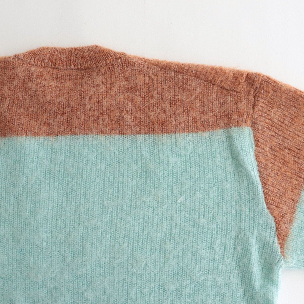 MOHAIR BORDER CREWNECK SWEATER #PINK [YK23FW0572S]