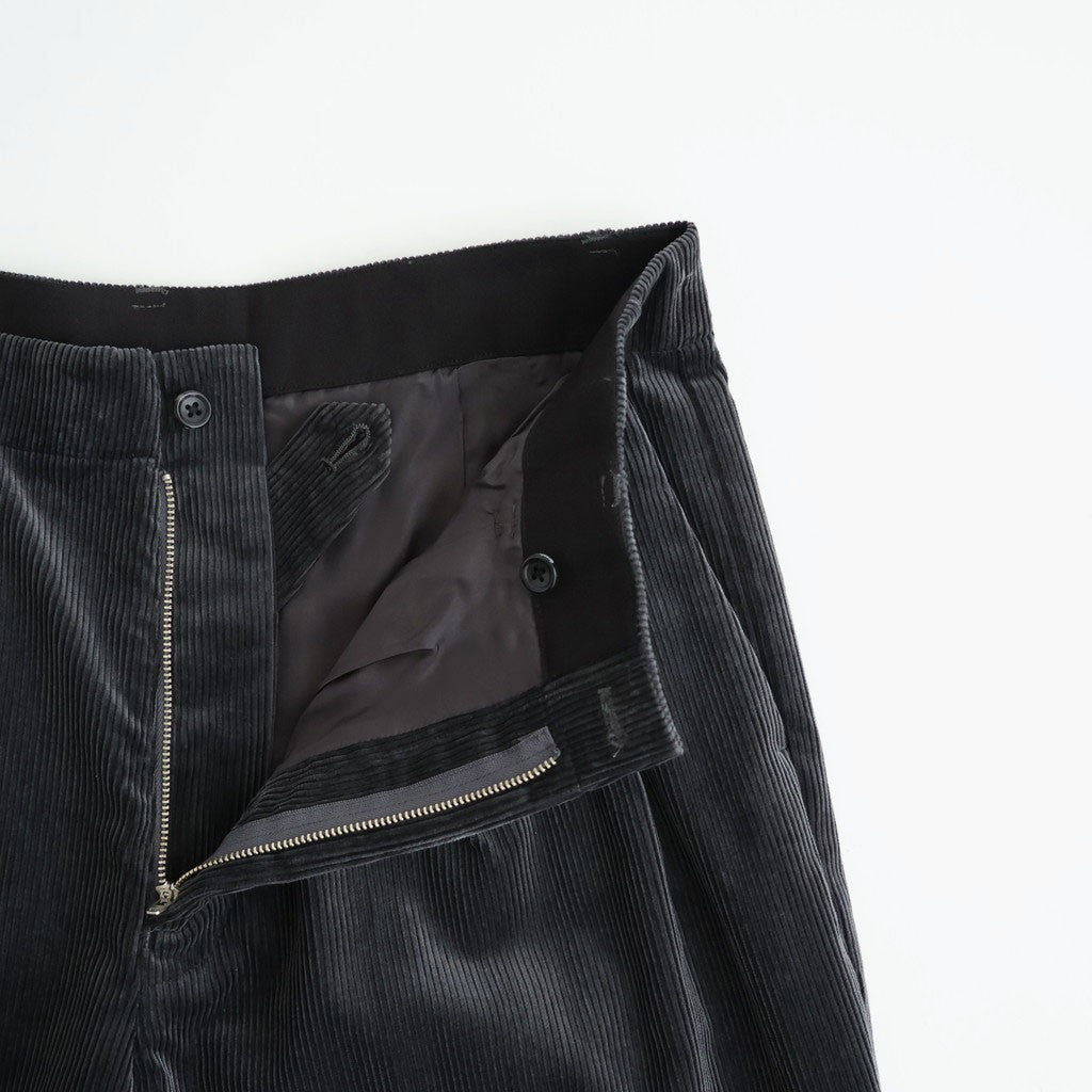 Suvin Corduroy Wide Straight Trousers #GRAY [GU263-40213B]