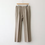 SUPER FINE TROPICAL WOOL SLACKS #TOP LIGHT BROWN [A25SP03WT]