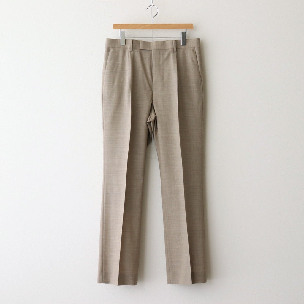 SUPER FINE TROPICAL WOOL SLACKS #TOP LIGHT BROWN [A25SP03WT]
