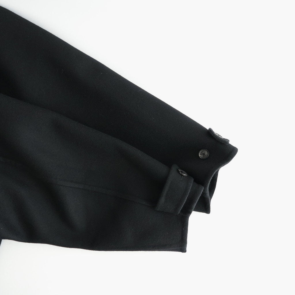 Wool Cashmere Double Breasted Rever Coat #Black [YK26FW01317C]