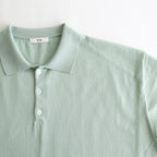FRESCA KNIT HAIF SLEEVE POLO SWEATER #GREEN [KRAGGM0401]