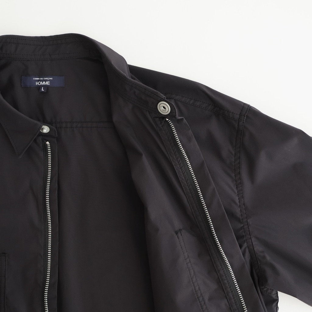 綿タイプライター L/S シャツ #BLACK [HQ-B002-051]