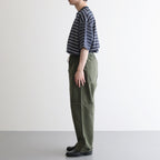 綿麻ヘリンボーン ベイカーパンツ #KHAKI [HO-P019-051]