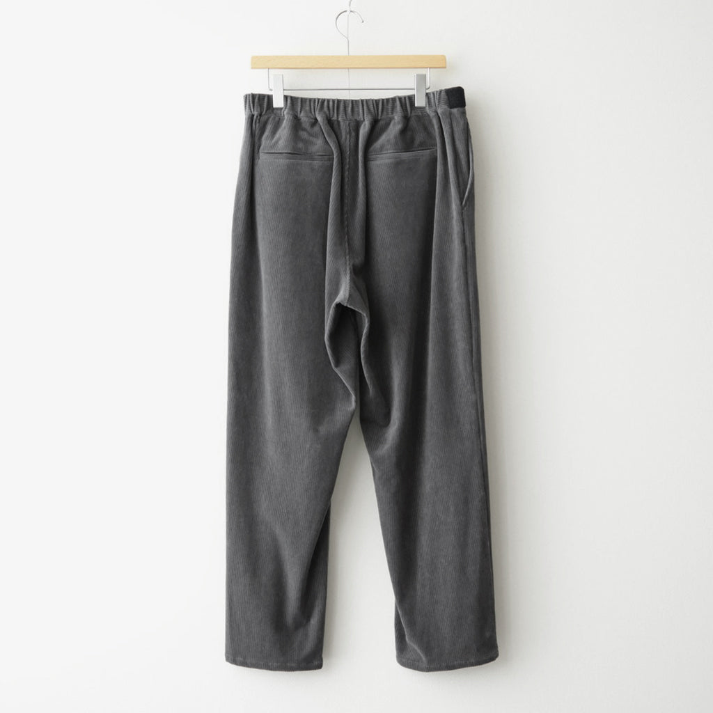 Soft Knit Corduroy Wide Tapered Chef Pants #GRAY [GM263-40112B]