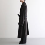 DOUBLE LAPELED DOUBLE BREASTED COAT #GINGHAM x BLACK [ST.603]