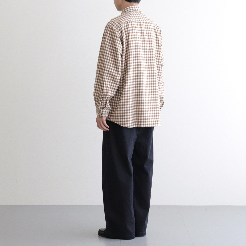 Button Shirt Flap Pocket #BROWN-CH [13052108]