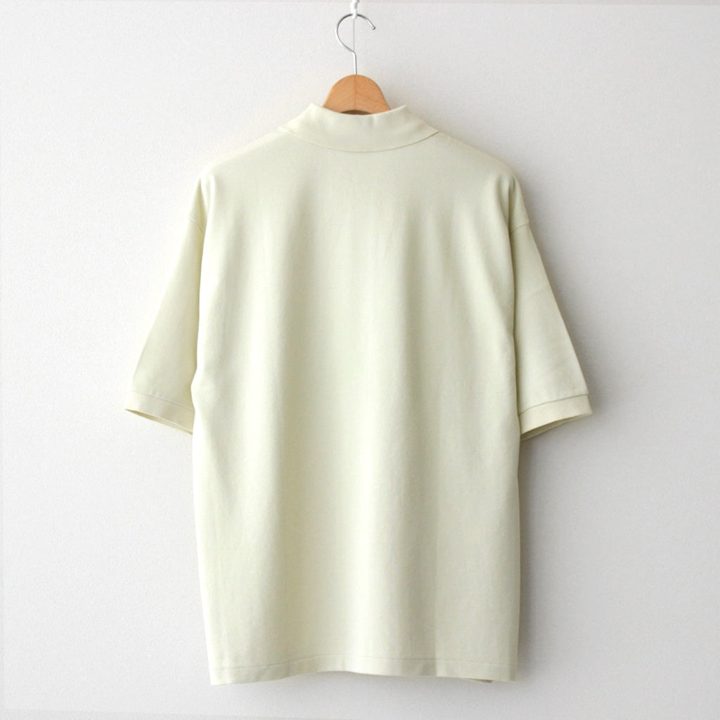 PIMA COTTON HEAVY PIQUE POLO #PISTACHIO [A25SP01SK]