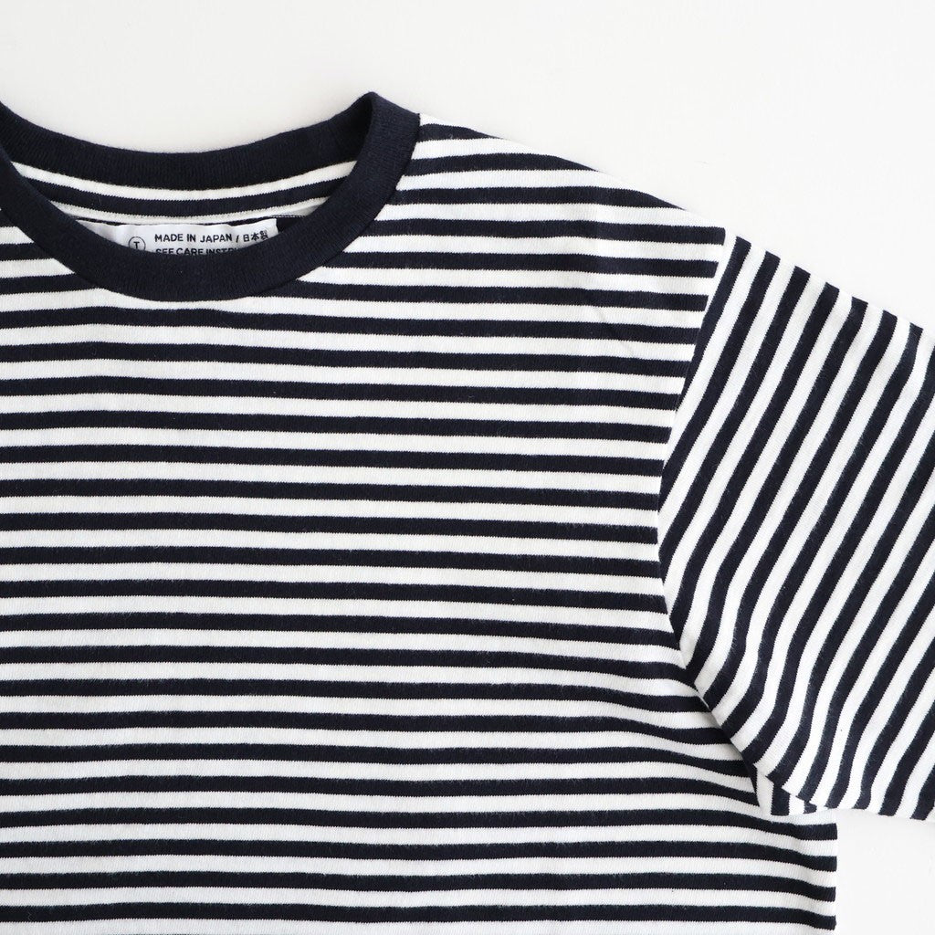 ムラ糸Tシャツ Slub Yarn T-Shirt #WHITE/NAVY [32061007]