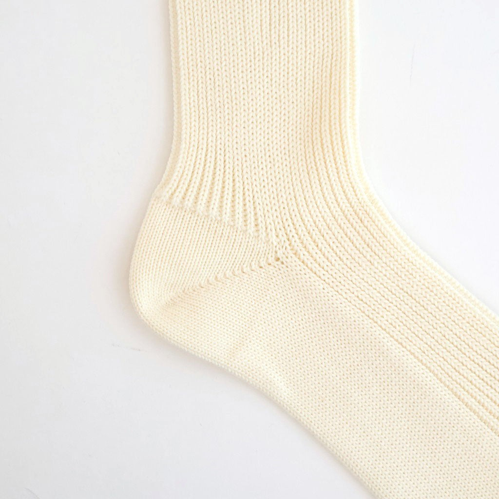 COTTON LOW GAUGE SOCKS #IVORY [A26SS03SX-M]