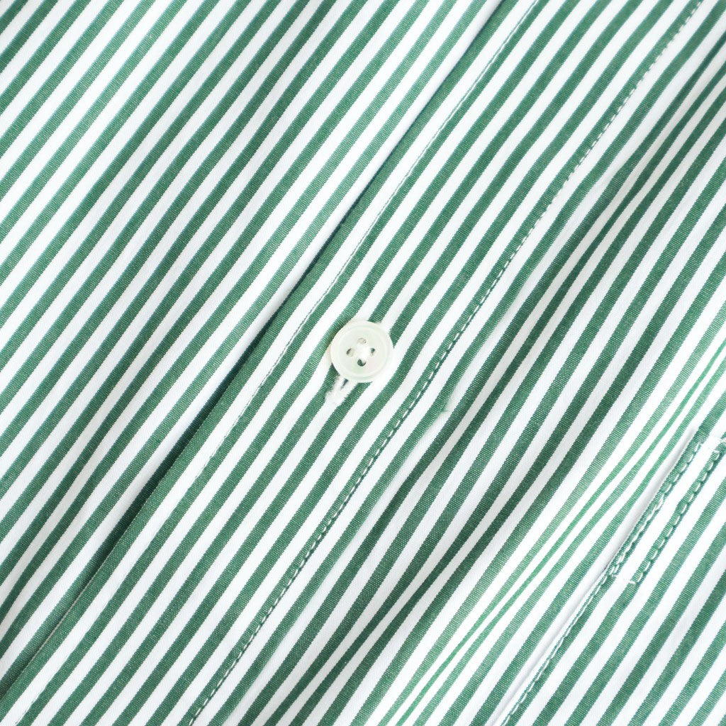 CORPORATE UNIFORM S/S SHIRT #GREEN STRIPE [FSC261-50103B]