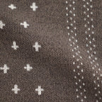 MERINO COTTON BANDANA SCARF #MOCHA [R5192-AW26]