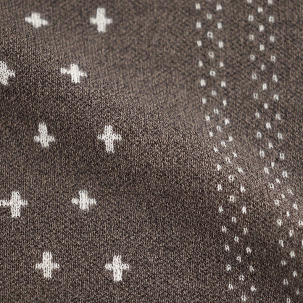 MERINO COTTON BANDANA SCARF #MOCHA [R5192-AW26]