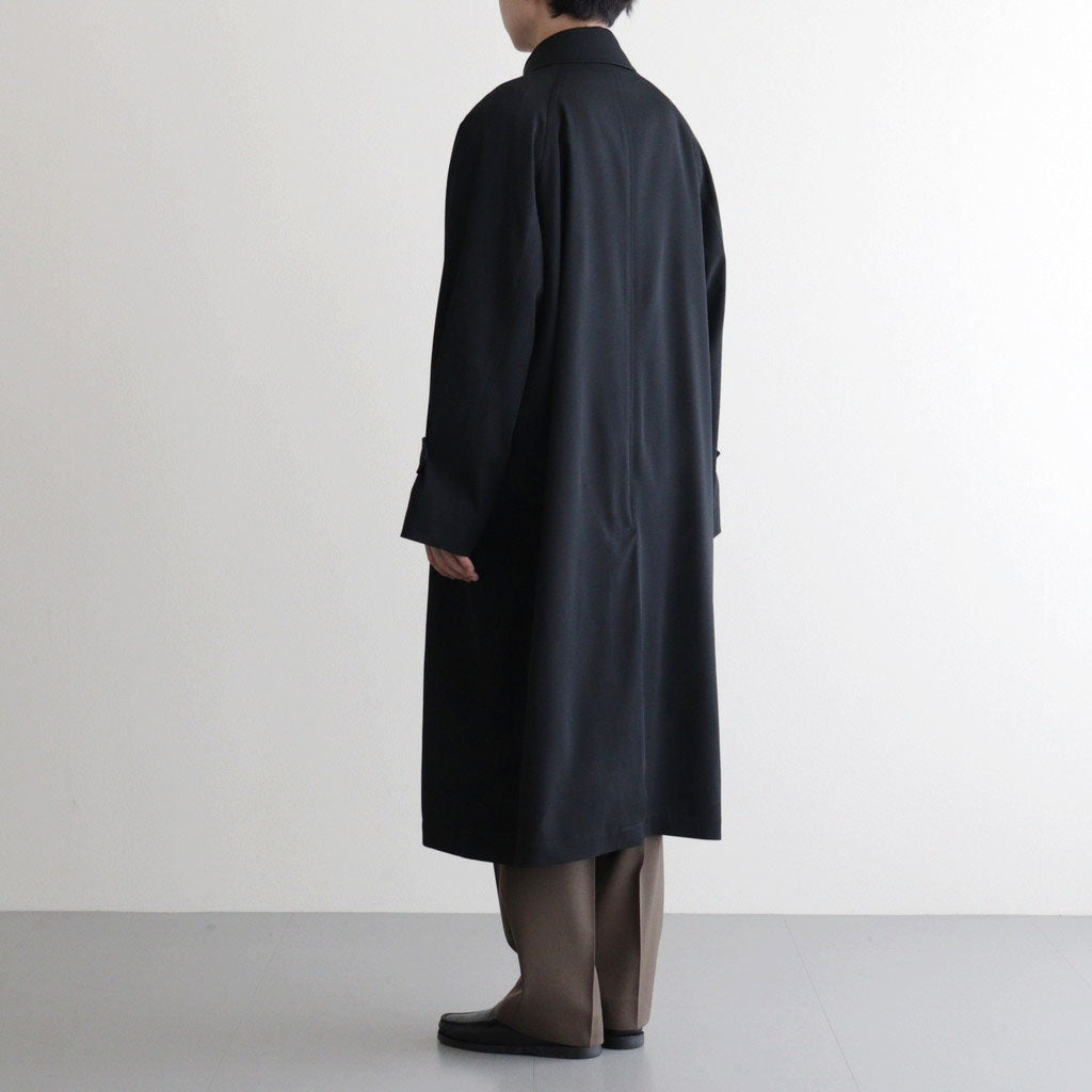 LIGHT WOOL MAX GABARDINE COAT #TOP BLACK [A26SC01MG] - ciacura