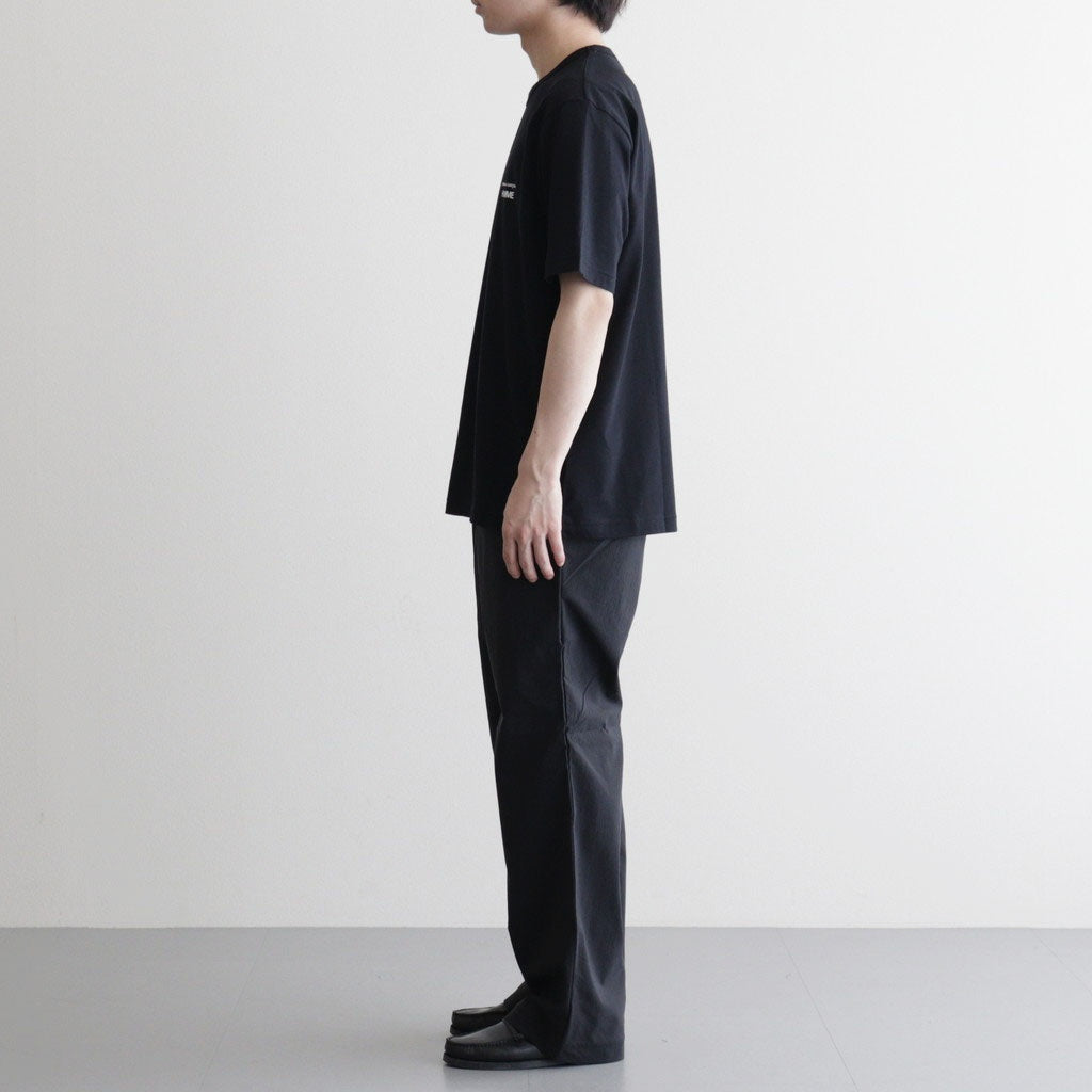 綿天竺 製品プリント S/S Tシャツ #BLACK [HQ-T101-051]