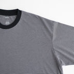 MICRO BORDER L/S TEE #WHITE × BLACK [FSC261-70168]