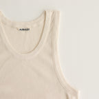 ORGANIC SOFT RIB TANK TOP #IVORY [A25ST02OT]