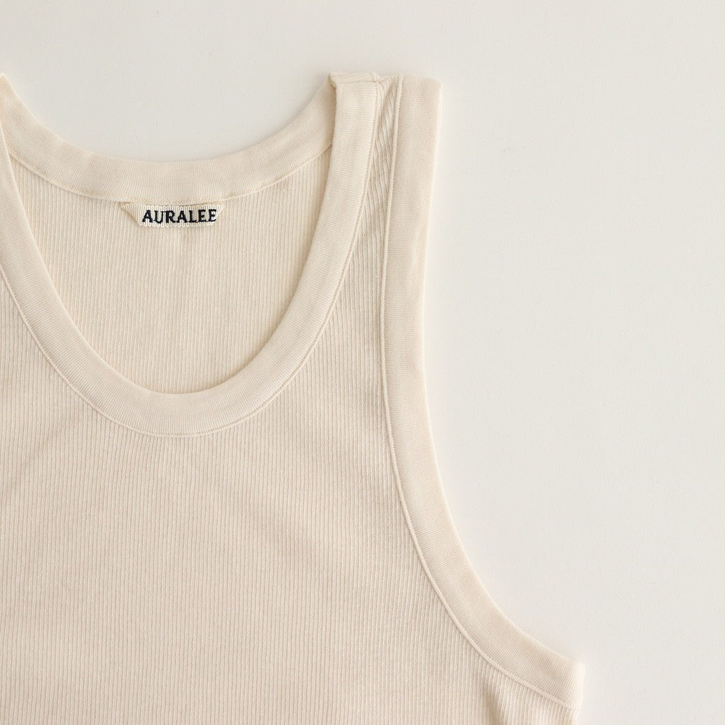 ORGANIC SOFT RIB TANK TOP #IVORY [A25ST02OT]