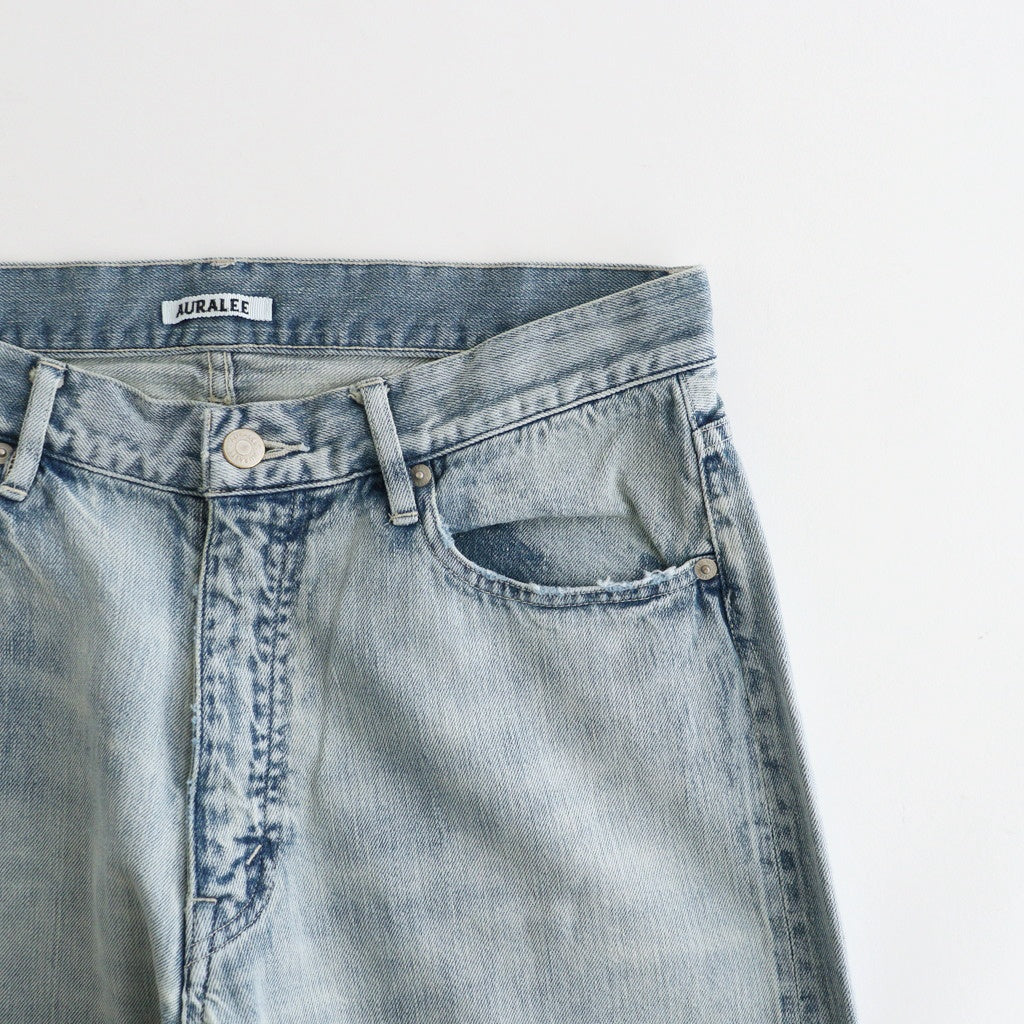 FADED SELVEDGE LIGHT DENIM PANTS #LIGHT INDIGO [A26SP05DE]
