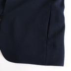 NNCJK｜アセテート&ポリエステルライトクレープダブルクロス ノーカラージャケット #NAVY [NK-NC905JK]