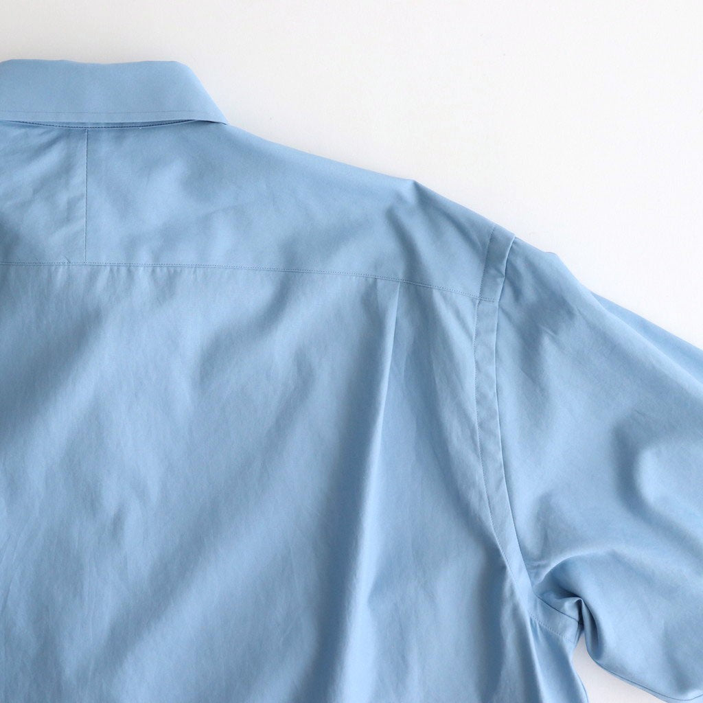 WASHED FINX TWILL SHIRT #BLUE [A25AS01TN]