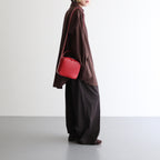 LEATHER SHOULDER BAG MADE BY AETA #RED [A25AB03AE]