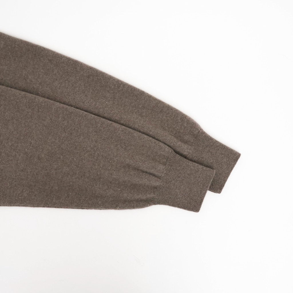 PURE CASHMERE KNIT CREW NECK LS #TAUPE [ST.1628]