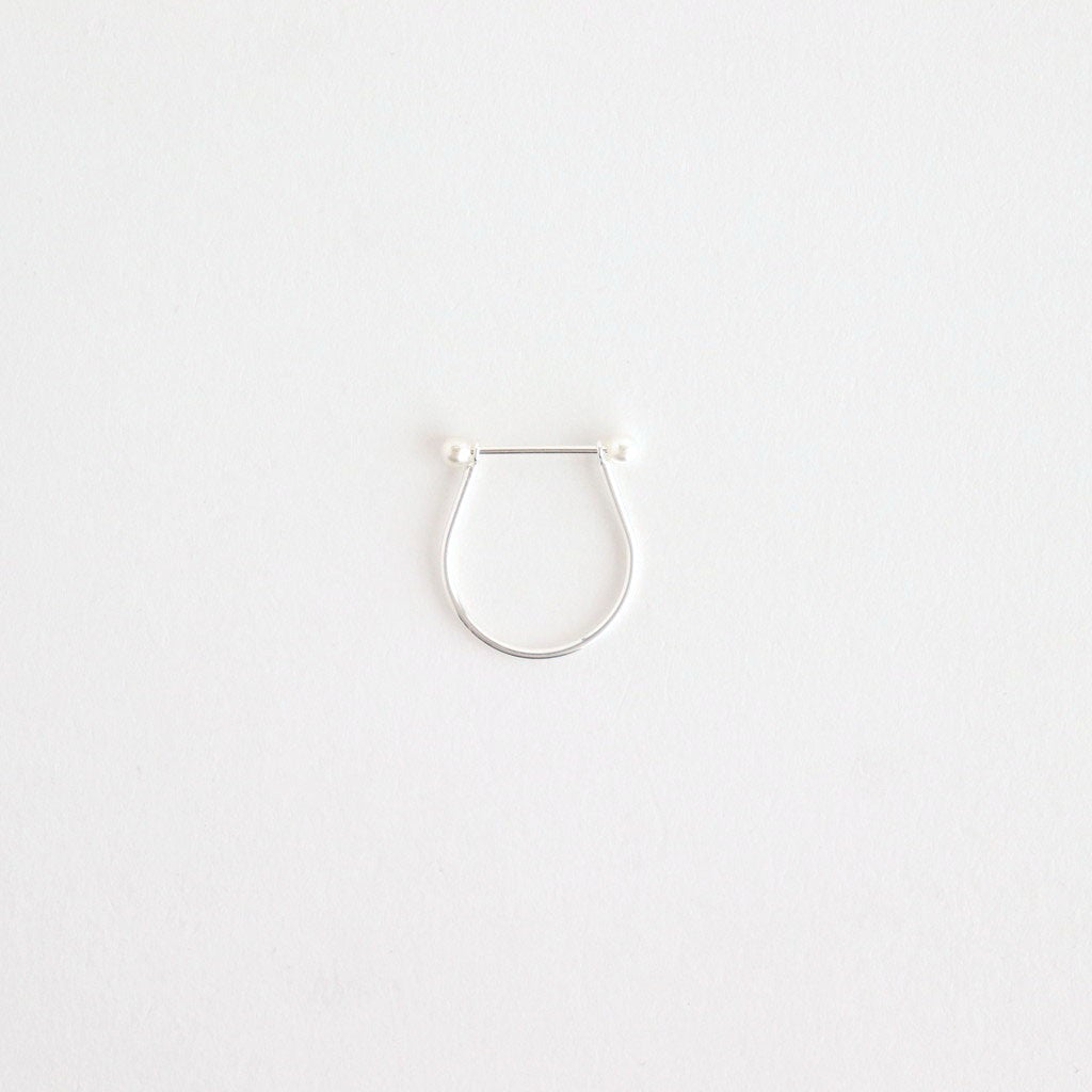 Skinny Pearl Ring #SLV [12510908]