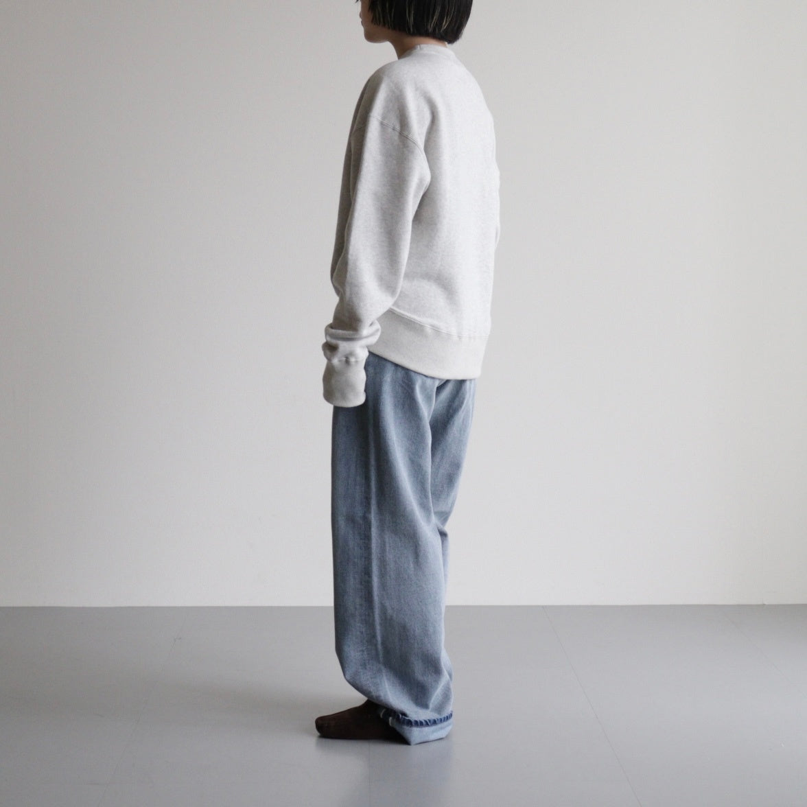 Cotton Brushed Sweat #L/GRY [12520621]