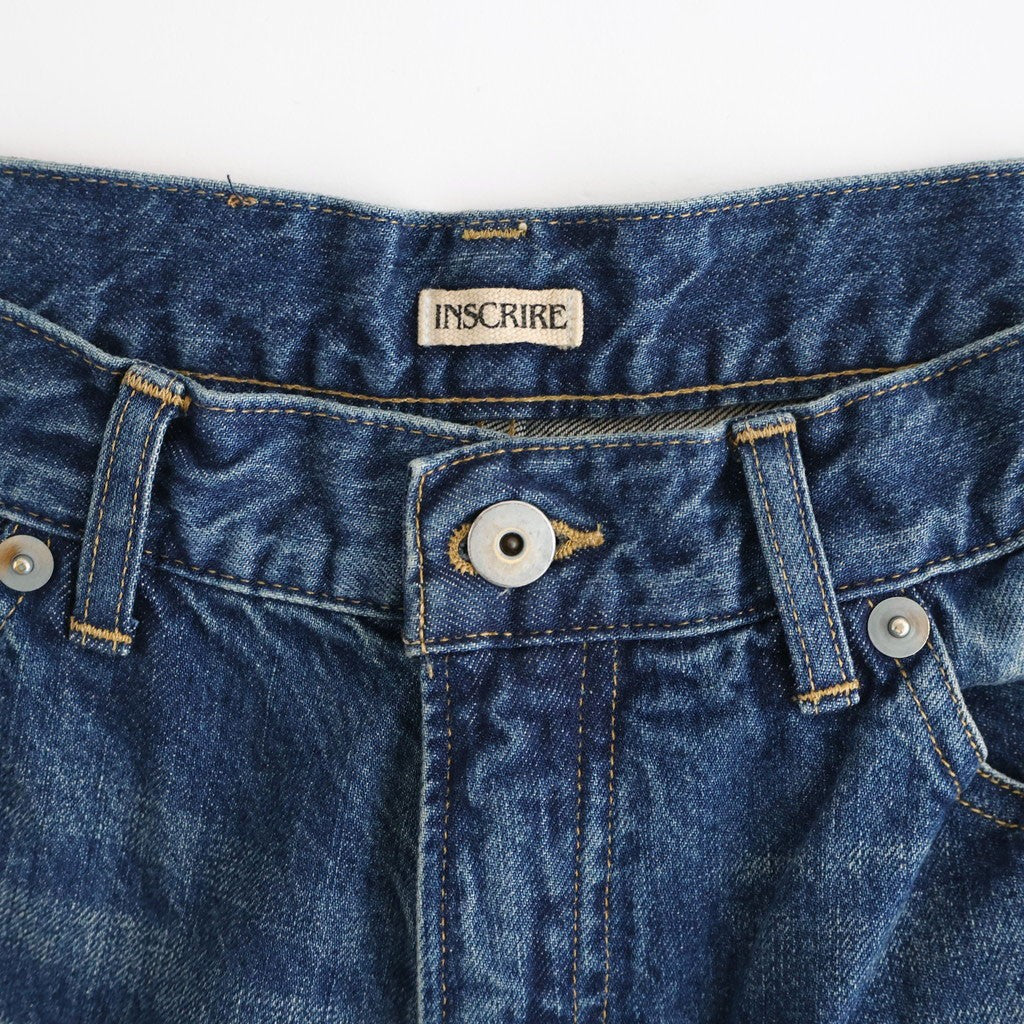 Used Denim Baggy Pants #DARK BLUE [ID-PT53]