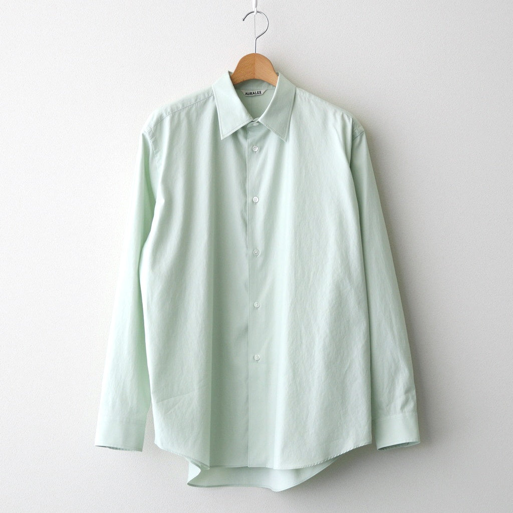 WASHED FINX TWILL SHIRT #LIGHT KHAKI [A25AS01TN]