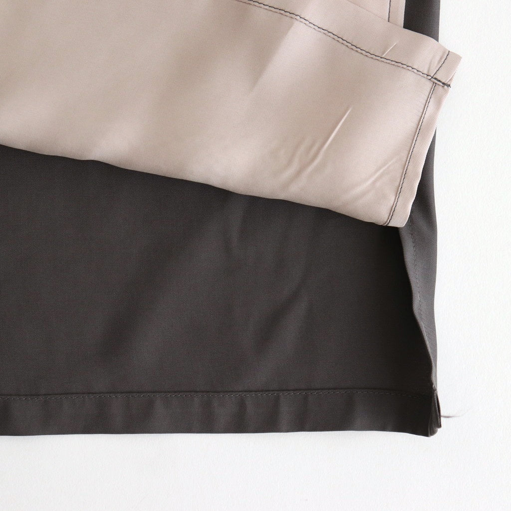 COLORBLOCK OPEN COLLAR SHIRT #GRAY [YK25SS0939SH]