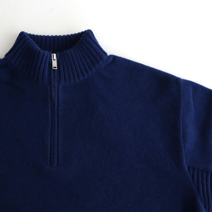 HALF ZIP PULLOVER SWEATER #ROYAL BLUE [YK24FW0833S]