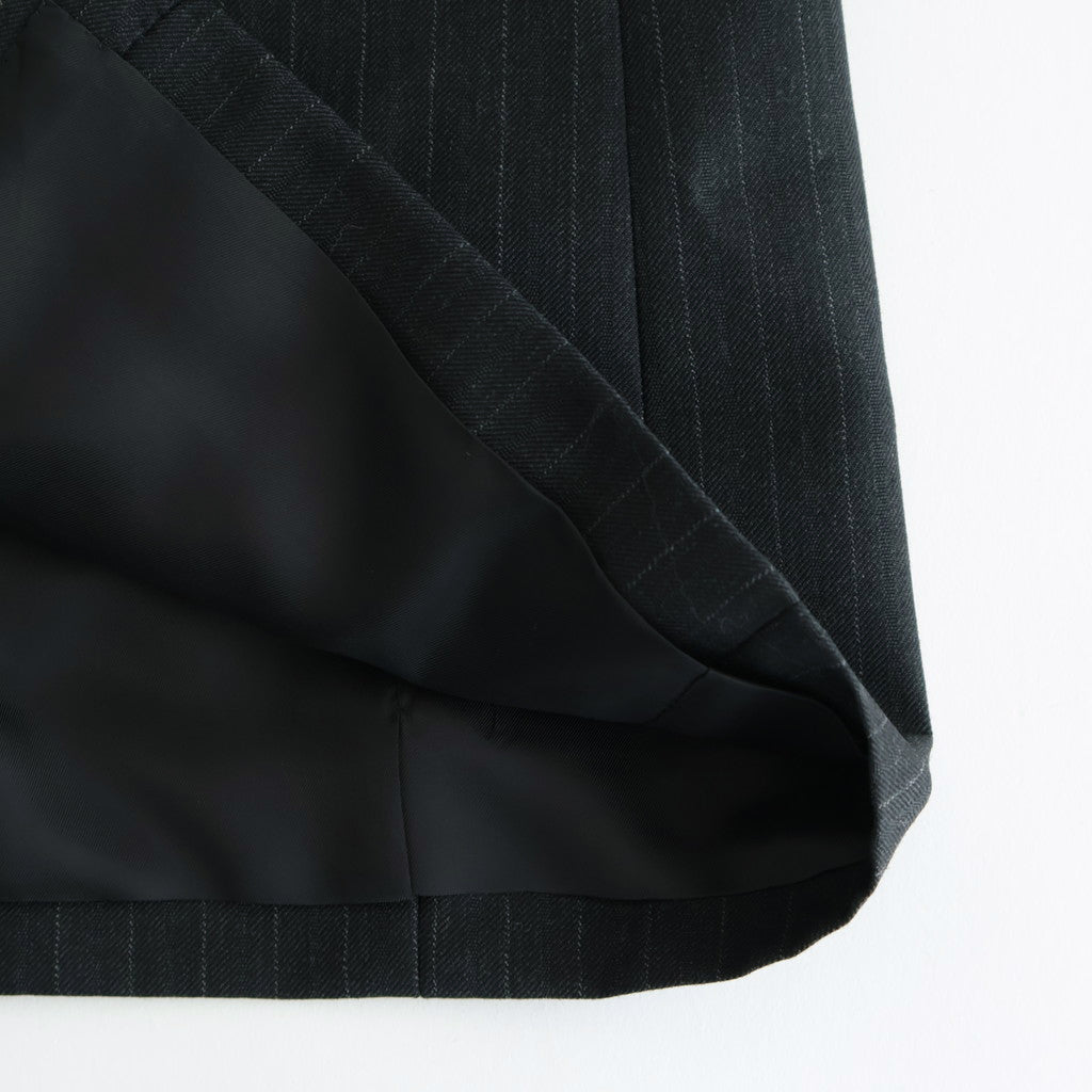 BLUEFACED WOOL JACKET #CHARCOAL NAVY STRIPE [A25AJ01BS]