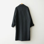 Wool Cashmere Double Breasted Rever Coat #Charcoal [YK26FW01317C]