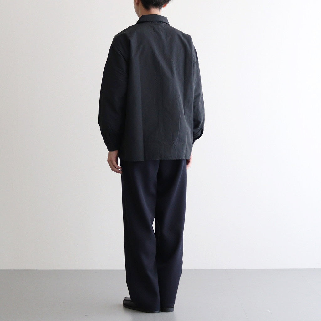 Scale Off Wool Wide Tapered Chef Pants #NAVY [GM241-40174B]