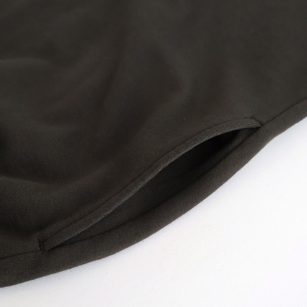 SUPER HIGH GAUGE SWEAT ZIP BLOUSON #DARK BROWN [A25AB01CU]