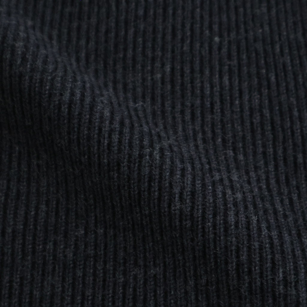 Volume Half Zip-up Knit #Onyx [AOEFKN006]