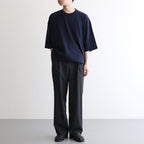 綿天竺 製品プリント S/S ポケットTシャツ #NAVY [HO-T015-051]