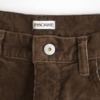 Corduroy Wide Pants #BROWN [ID-PT199]