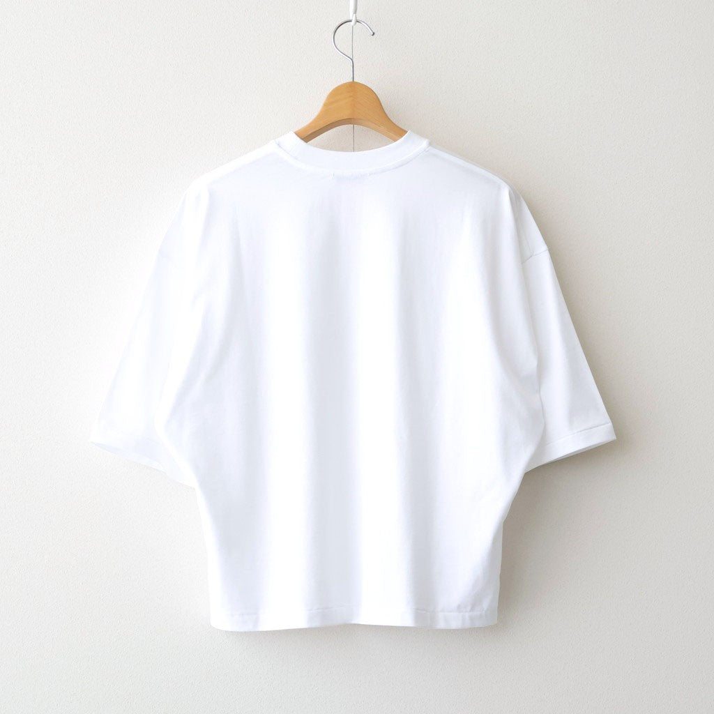 SUVIN 60/2 WIDE SLEEVE T-SHIRT #WHITE [KKAGLM0016]