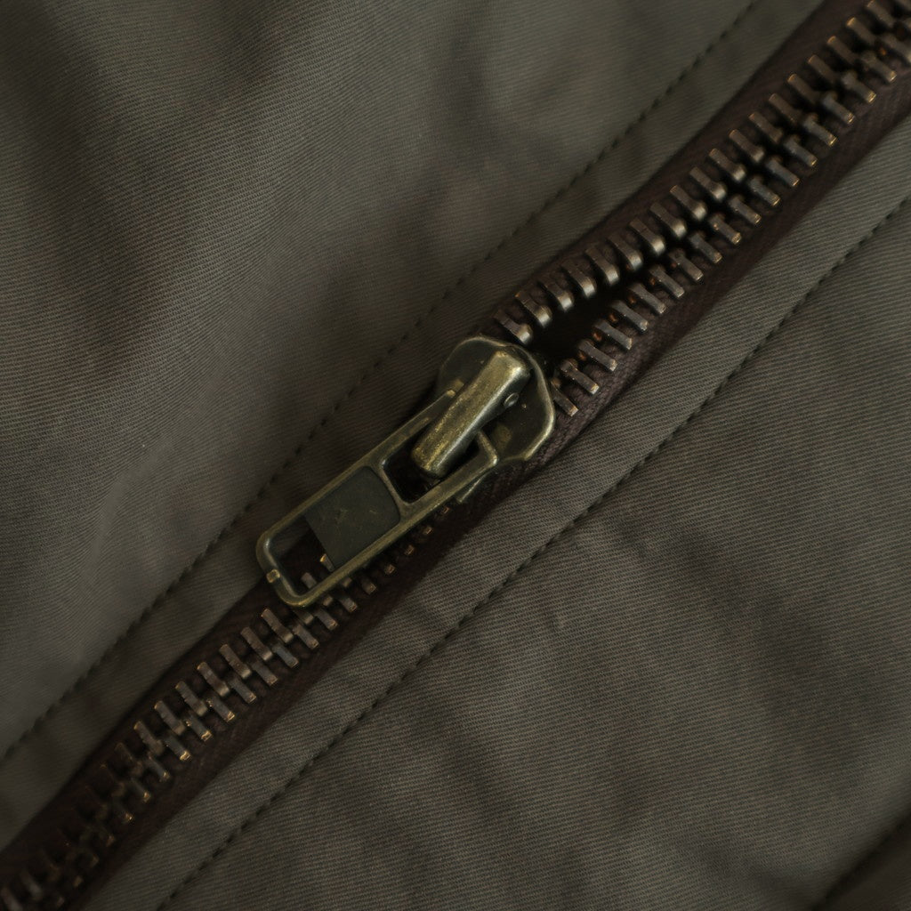 WASHED FINX COTTON GABARDINE FLIGHT BLOUSON #DEEP OLIVE [A25AB01HM]