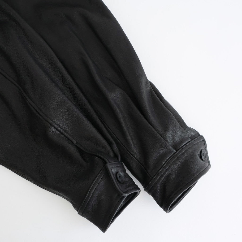 Leather Flight Jacket #BLACK [YK25FW01017B]