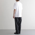 綿天竺 製品プリント S/S Tシャツ #WHITE [HQ-T101-051]