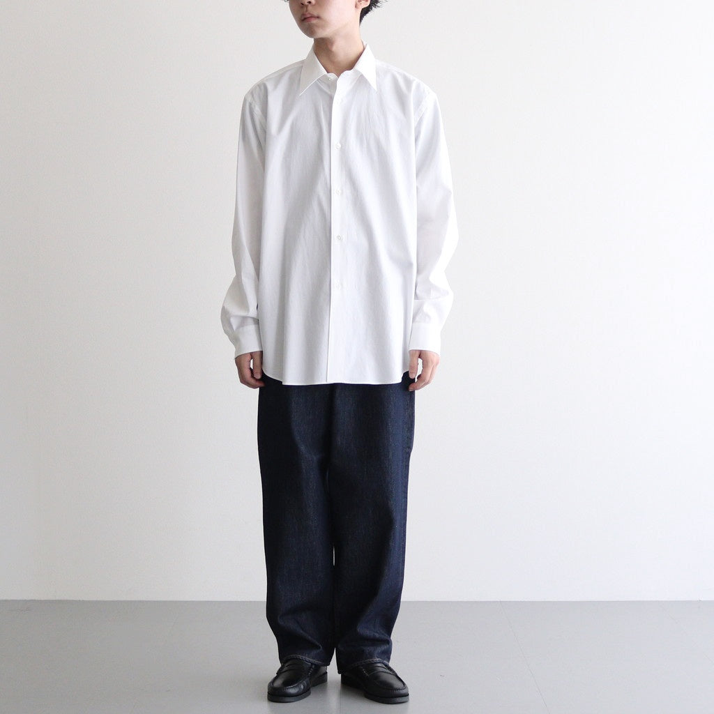 HARD TWIST DENIM WIDE PANTS #INDIGO [A00P03DM]