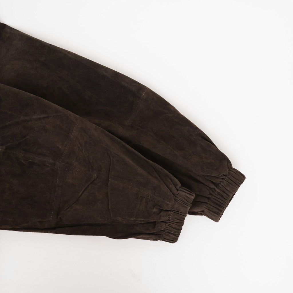 Suede Zip Blouson #D/BRN [12620204]