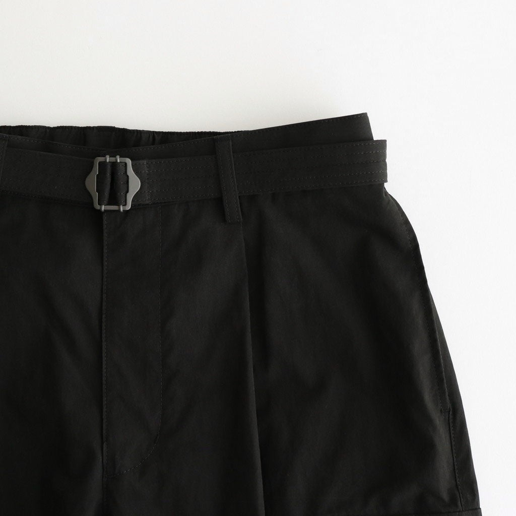 Parachute Belted Pants #Almost Black [AOESPT015]