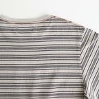 STRIPE TEE #SMOKE BLUE [2541000901]