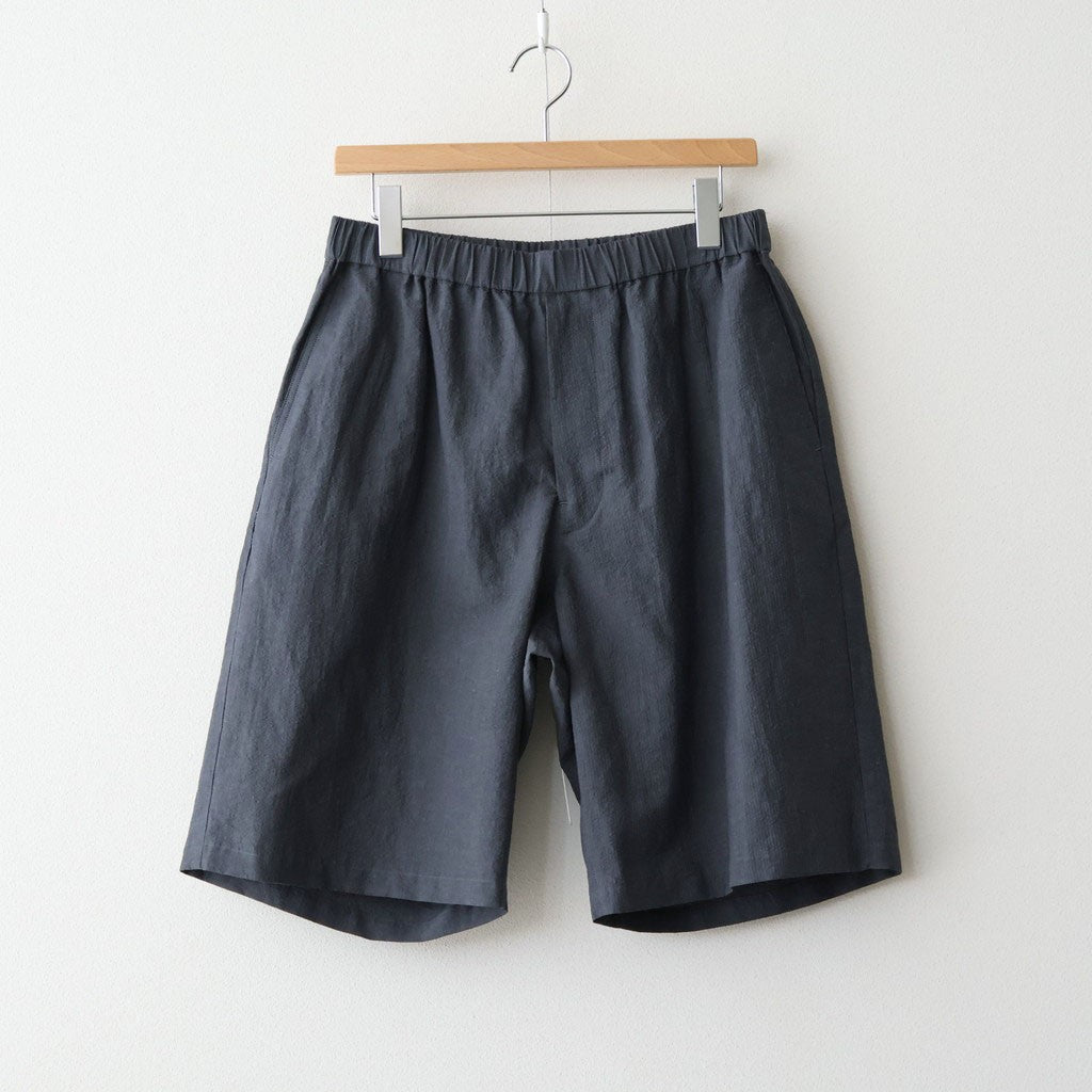 Cotton Linen Seersucker Track Shorts #GRAY [GM262-40036]